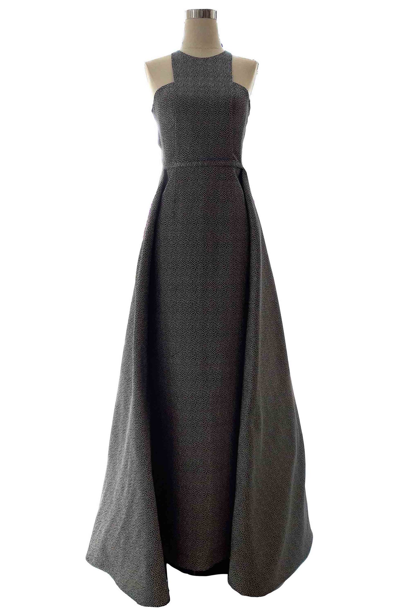 Buy : Stella Lunardy - Dark Grey Halter Ball Gown