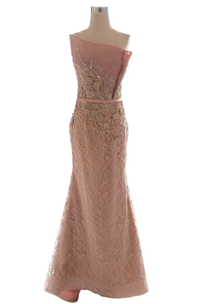 Rent: Sisca ZH - Pink Strapless Gown