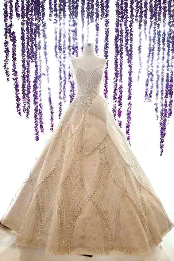 Rent : Soko Wiyanto - Sweetheart Fully Beaded Wedding Ball Gown