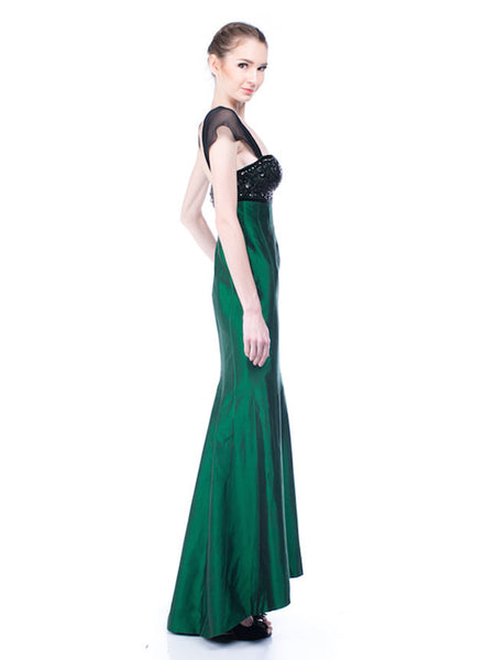 Stella Rissa - Buy: Emerald Green Dress-The Dresscodes - 1