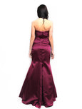 Truly Zac Posen - Buy: Merlot Satin Mermaid Gown-The Dresscodes - 2