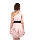 WHITE by Vera Wang - Rent: WHITE by Vera Wang One Shoulder Pink Organza Dress-The Dresscodes - 2