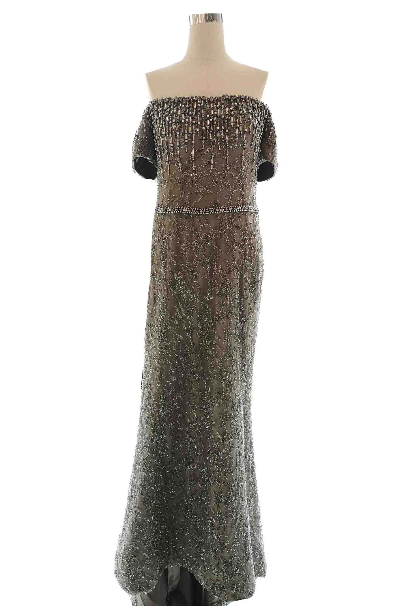 Buy : Winda Halomoan - Silver Sparkly Mermaid Gown