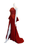 Rent: Yefta Gunawan Peplum with Slit Mermaid Gown