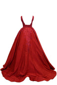 Rent: Yefta Gunawan Red Sleeveless Ball Gown