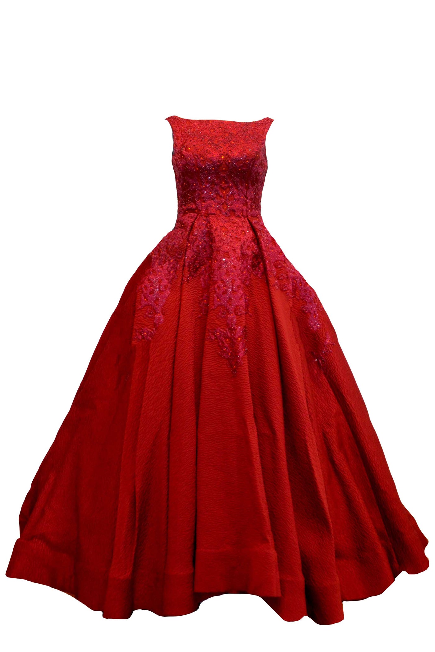 Rent: Yefta Gunawan Red Sleeveless Ball Gown