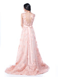 Yefta Gunawan - Rent: Yefta Gunawan Peach Beaded Floral Gown-The Dresscodes - 2