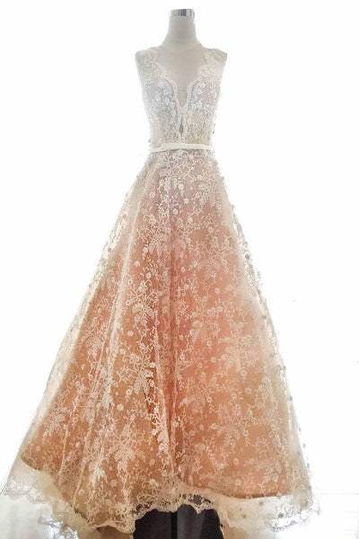 Rent: Yefta Gunawan - V Neck Embroidery A Line Wedding Gown