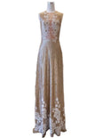 Sale: Yosep Sinudarsono - Gold Sequin A Line Gown