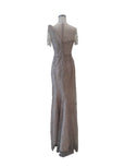 Buy : Winda Halomoan - Short Sleeves Ruffles Gown