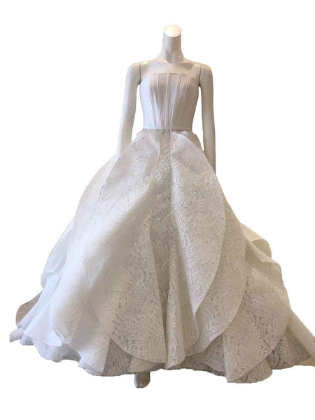Rent : Yefta Gunawan - White Ball Gown Wave Gown